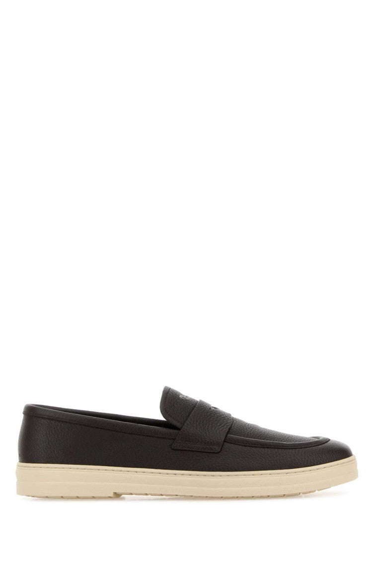 Dark Brown Leather Loafers 1