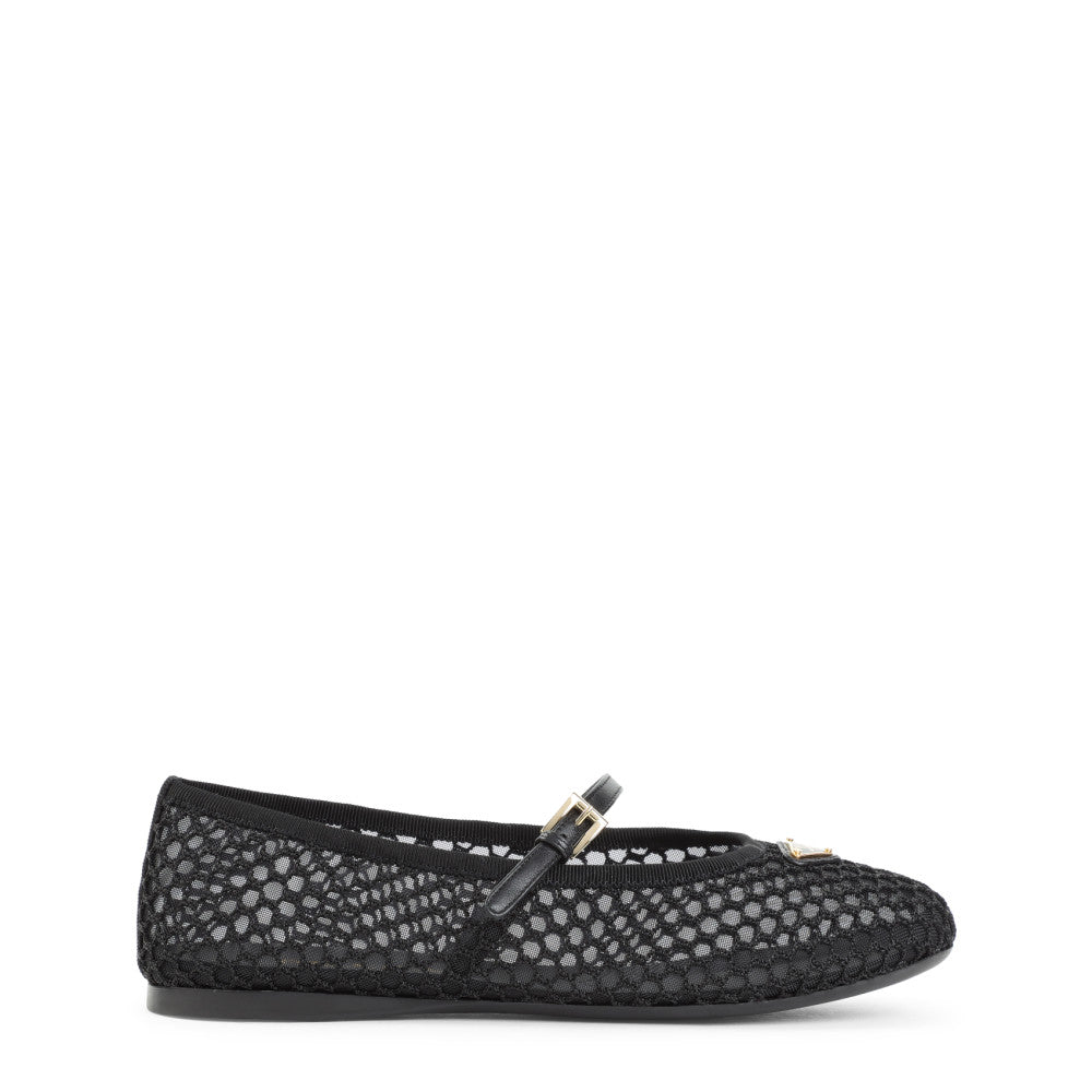 Black Mesh Ballet Flats 1
