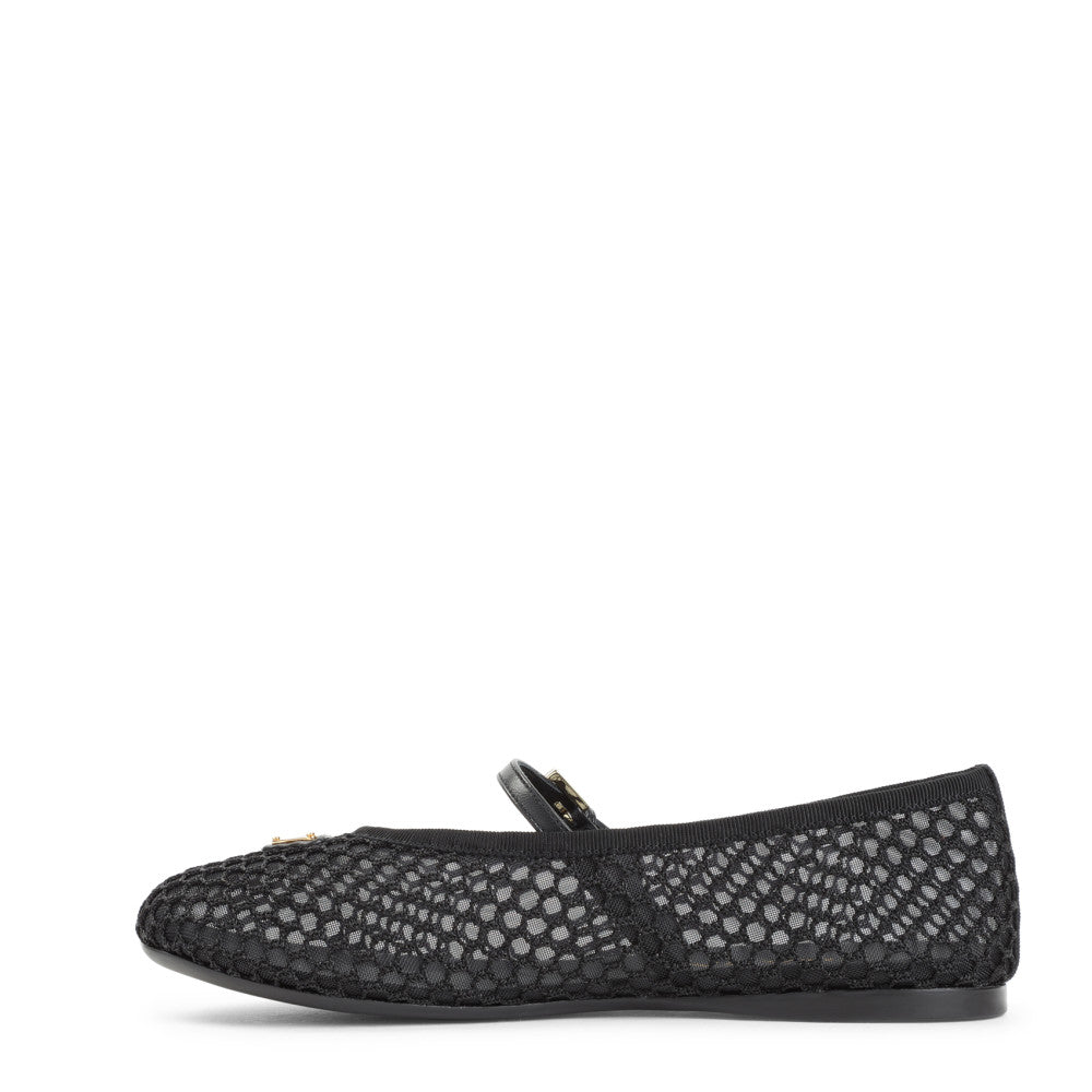 Black Mesh Ballet Flats 2