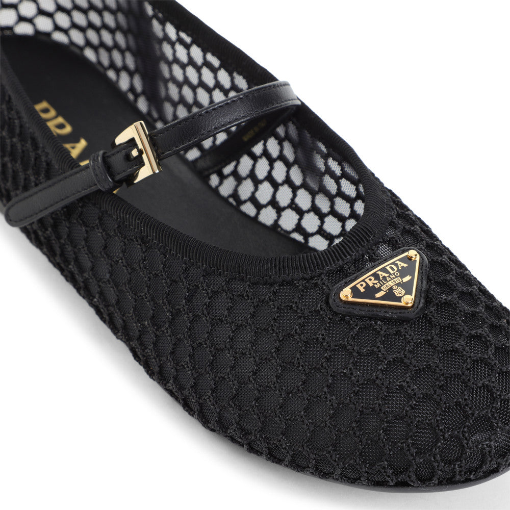 Black Mesh Ballet Flats 4