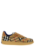 Beige Check Sneakers 1