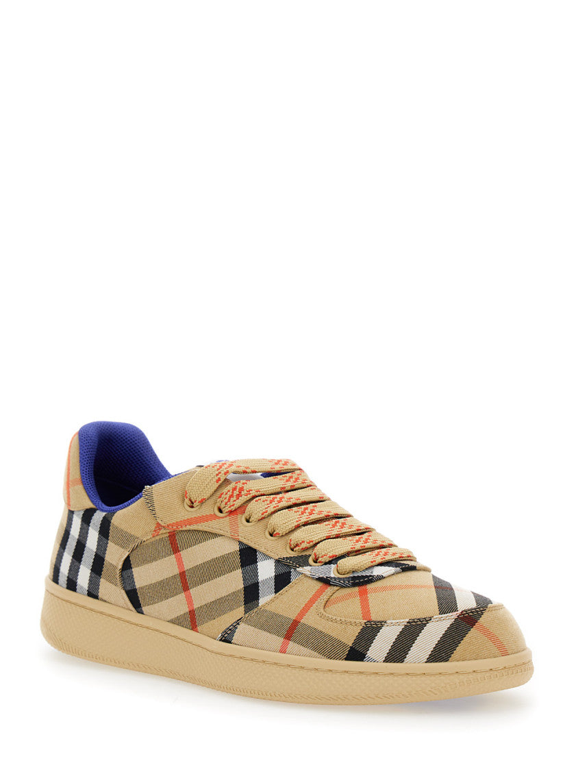 Beige Terrace Check Sneakers 2