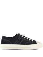 Dark Blue Lace Up Sneakers 1