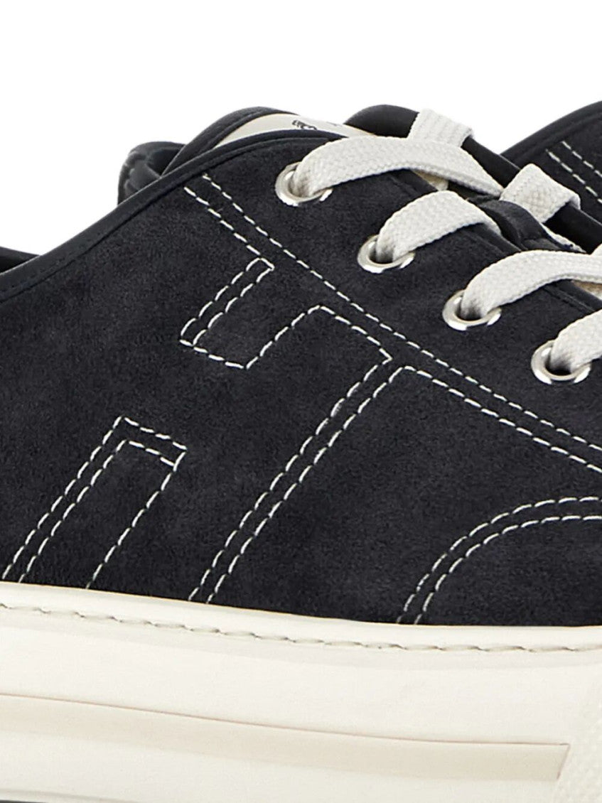 Dark Blue Lace Up Sneakers 5