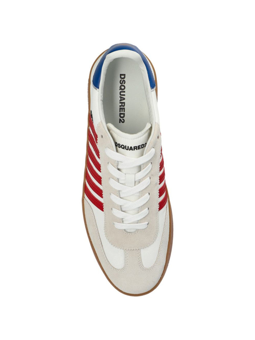 White Lace Up Sneakers 4