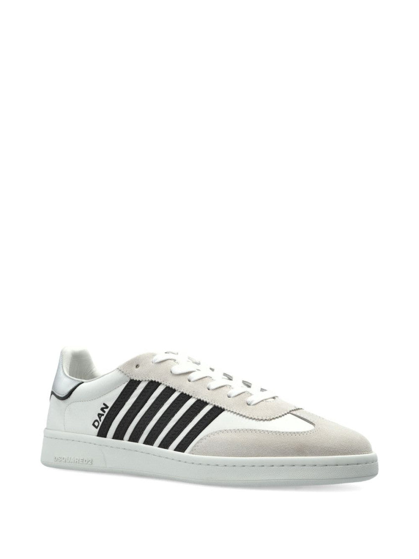 White Lace Up Sneakers 3