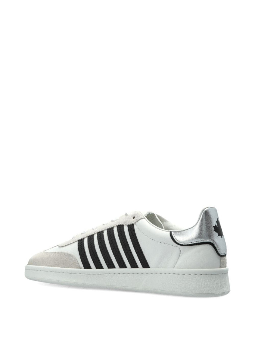 White Lace Up Sneakers 4