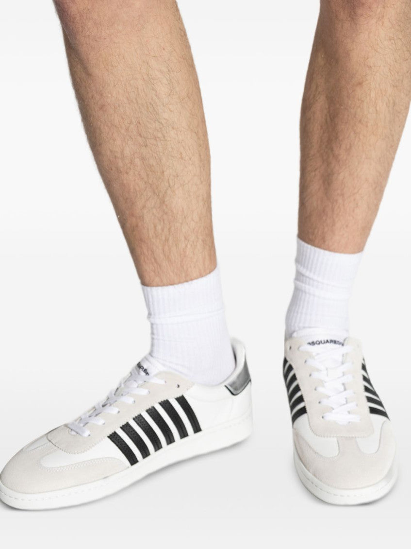 White Lace Up Sneakers 5