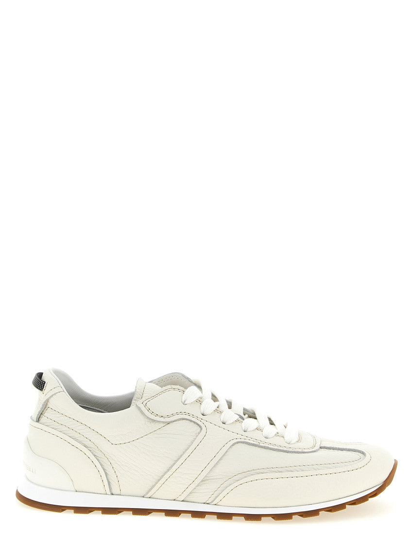 White Leather Sneakers 1
