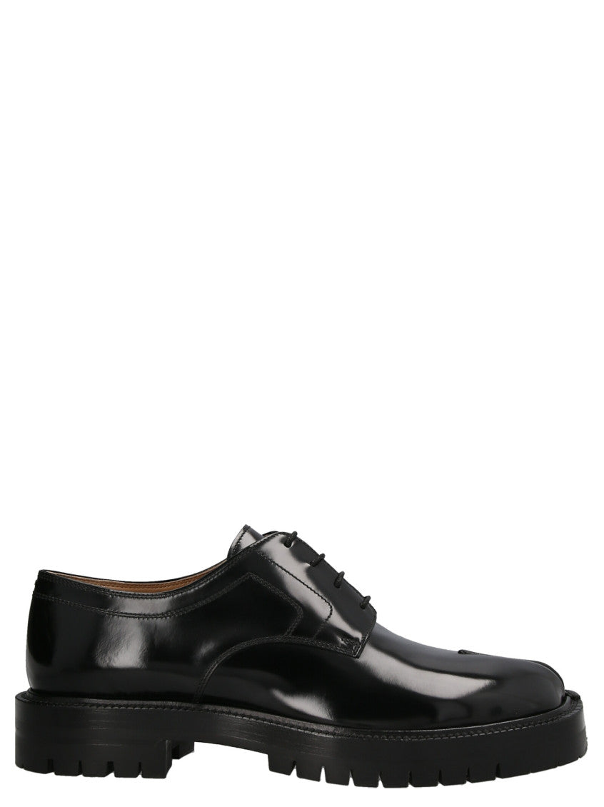 Black Tabi Lace Up Shoes 1