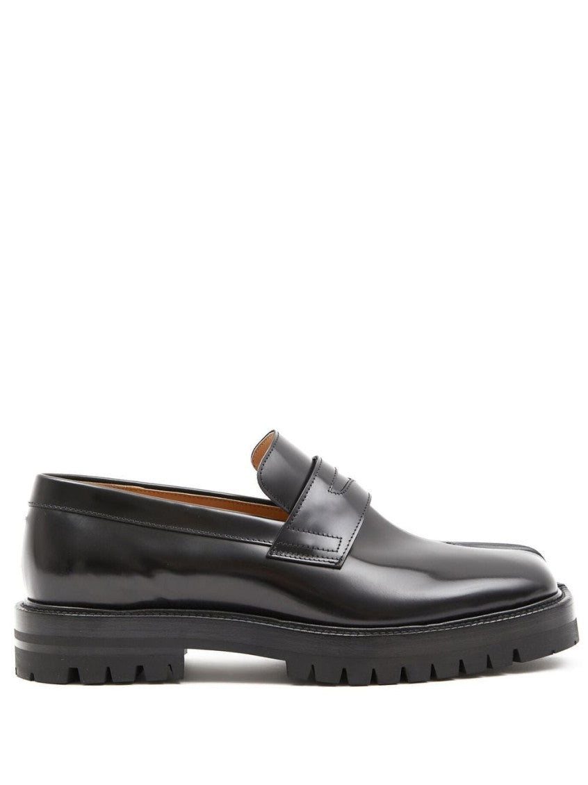 Black Slip On Loafers 1