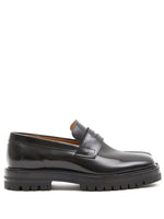 Black Slip On Loafers 1