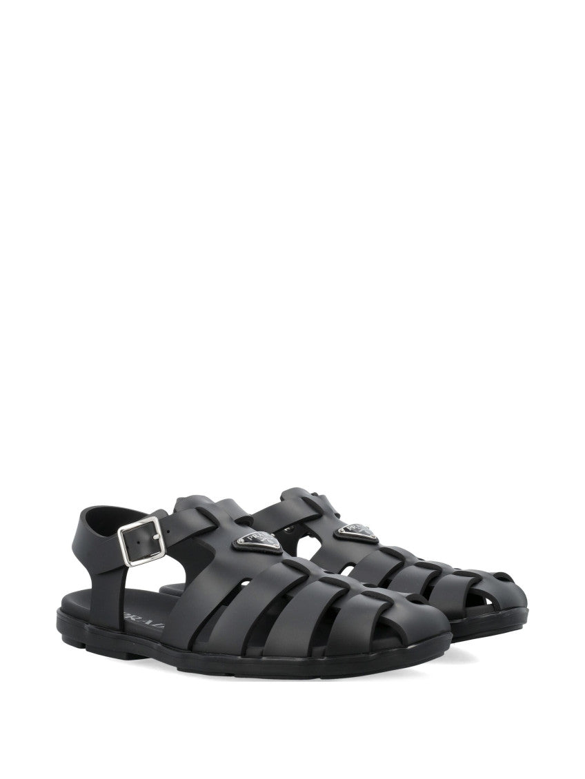Black Cage Sandals 2