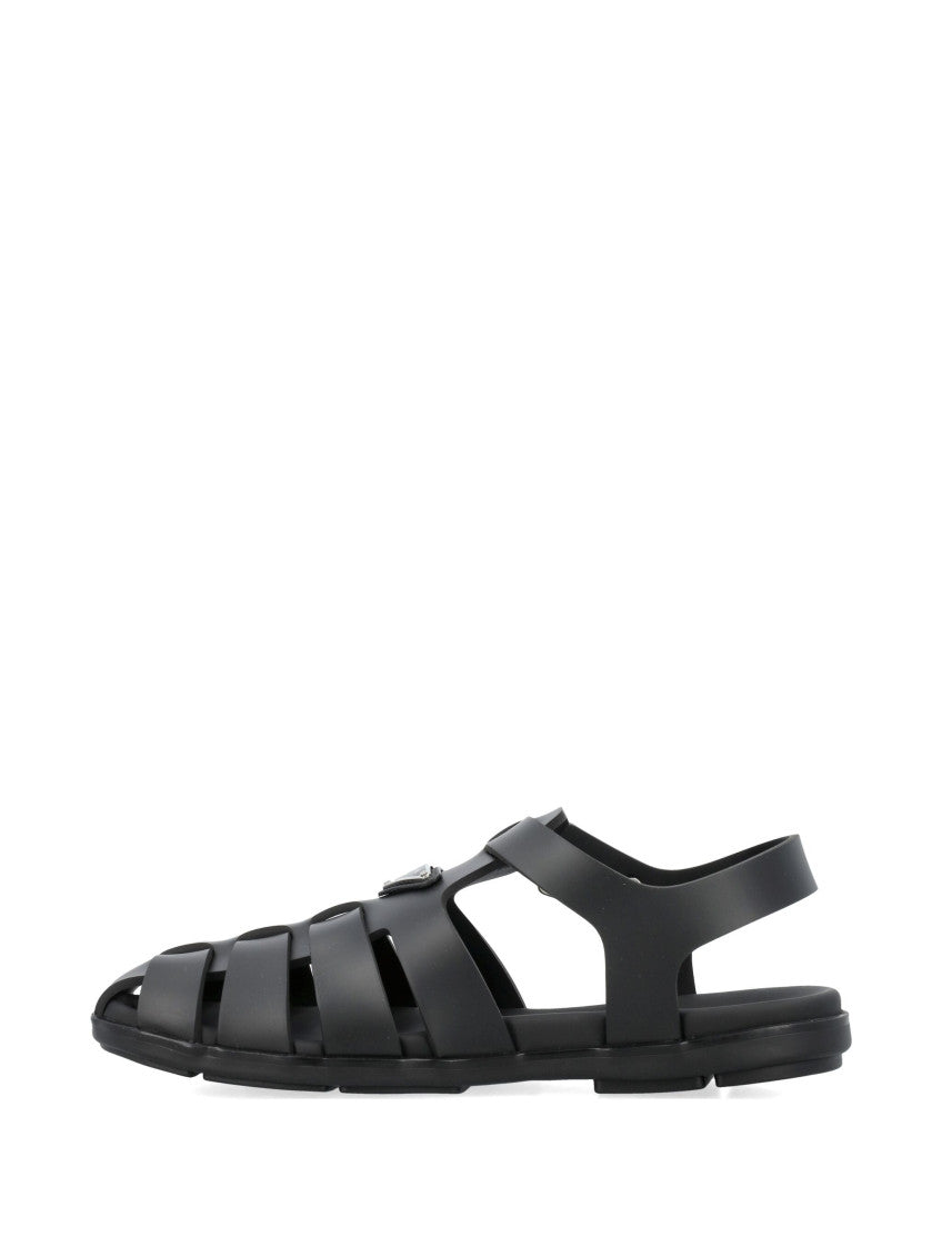 Black Cage Sandals 3