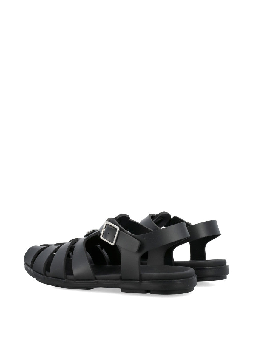Black Cage Sandals 4