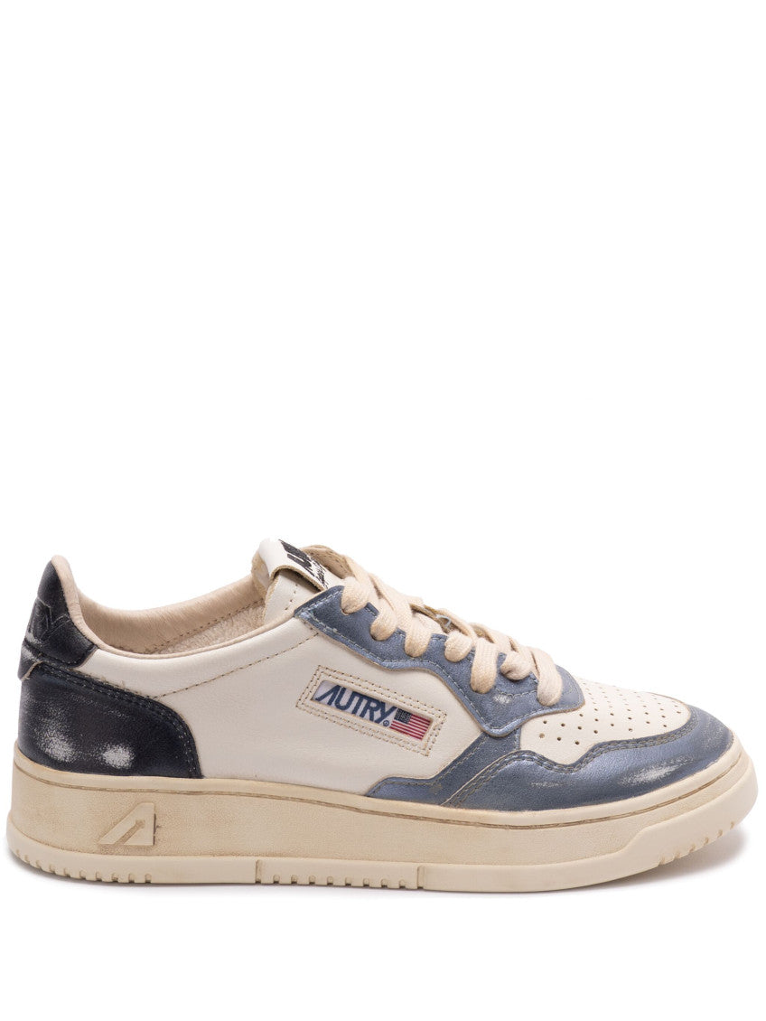 White Leather Medallist Sneakers 1