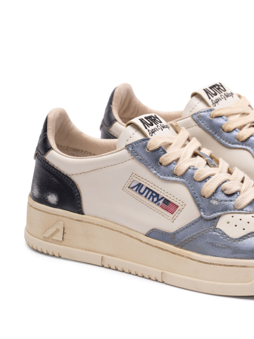 White Leather Medallist Sneakers 2