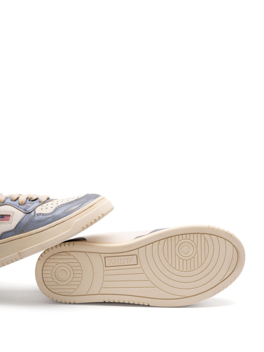 White Leather Medallist Sneakers 5