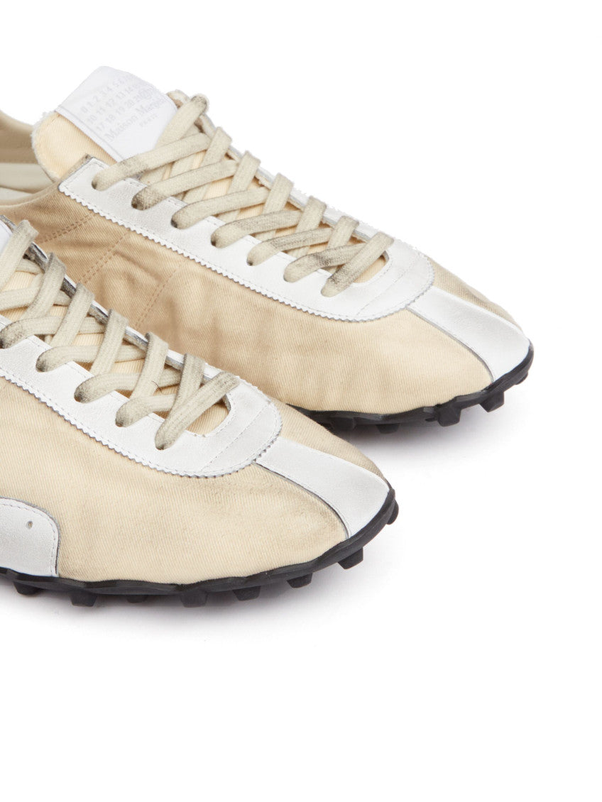 Yellow White Low Top Sneakers 5