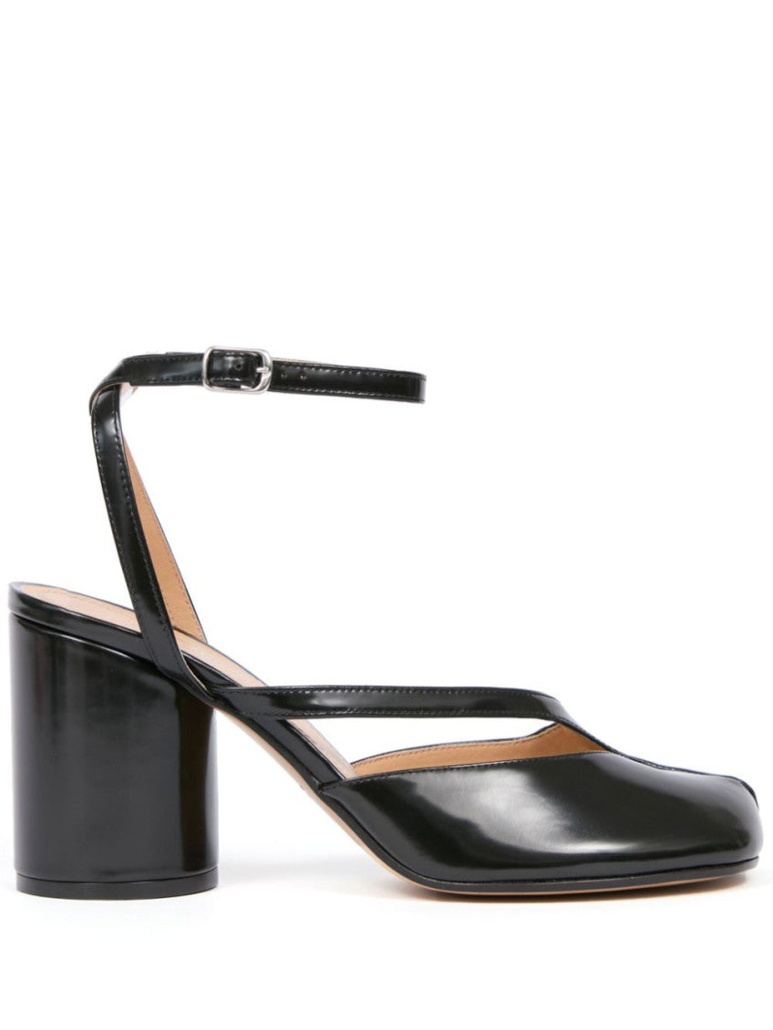 Black Leather Heels 1