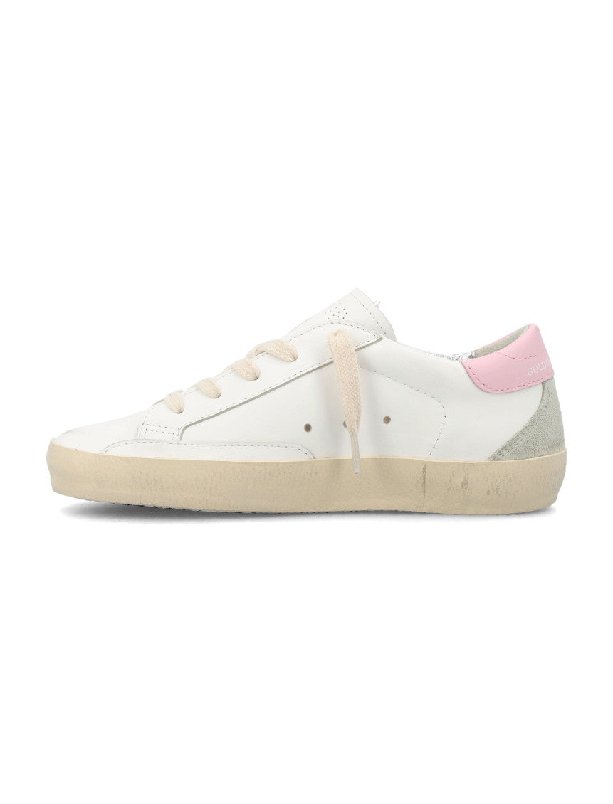 Girls White Lace Up Sneakers 7
