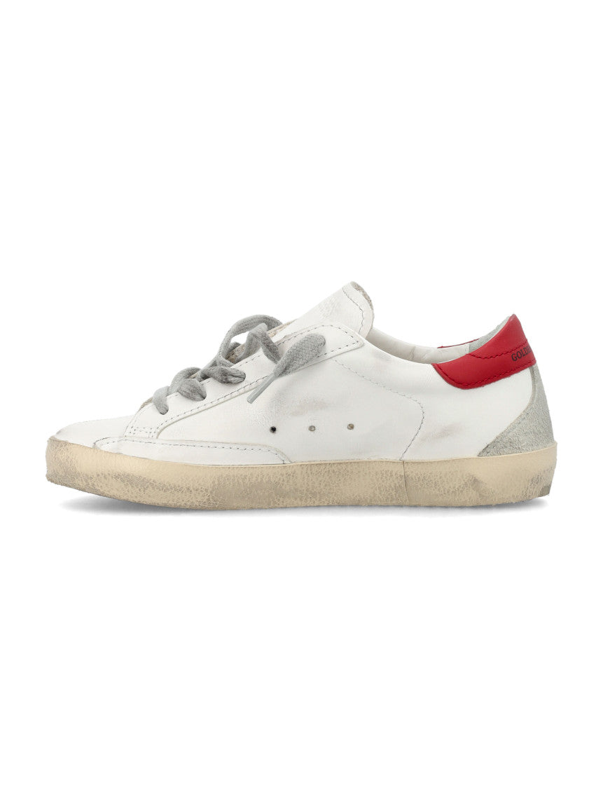 Boys White Lace Up Sneakers 3