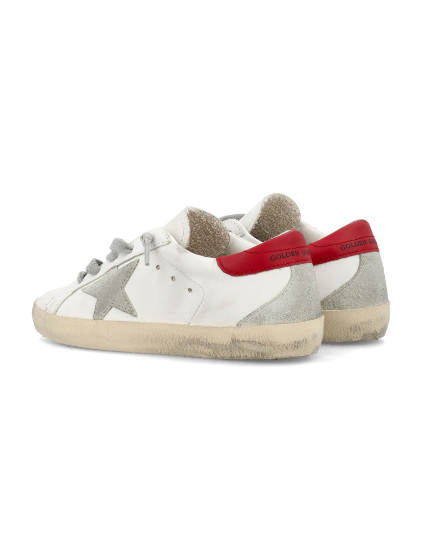 Boys White Lace Up Sneakers 4
