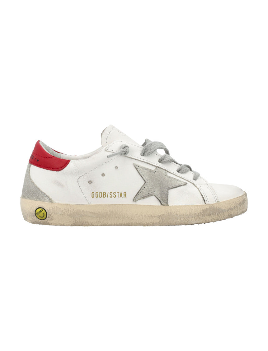 Boys White Lace Up Sneakers 5
