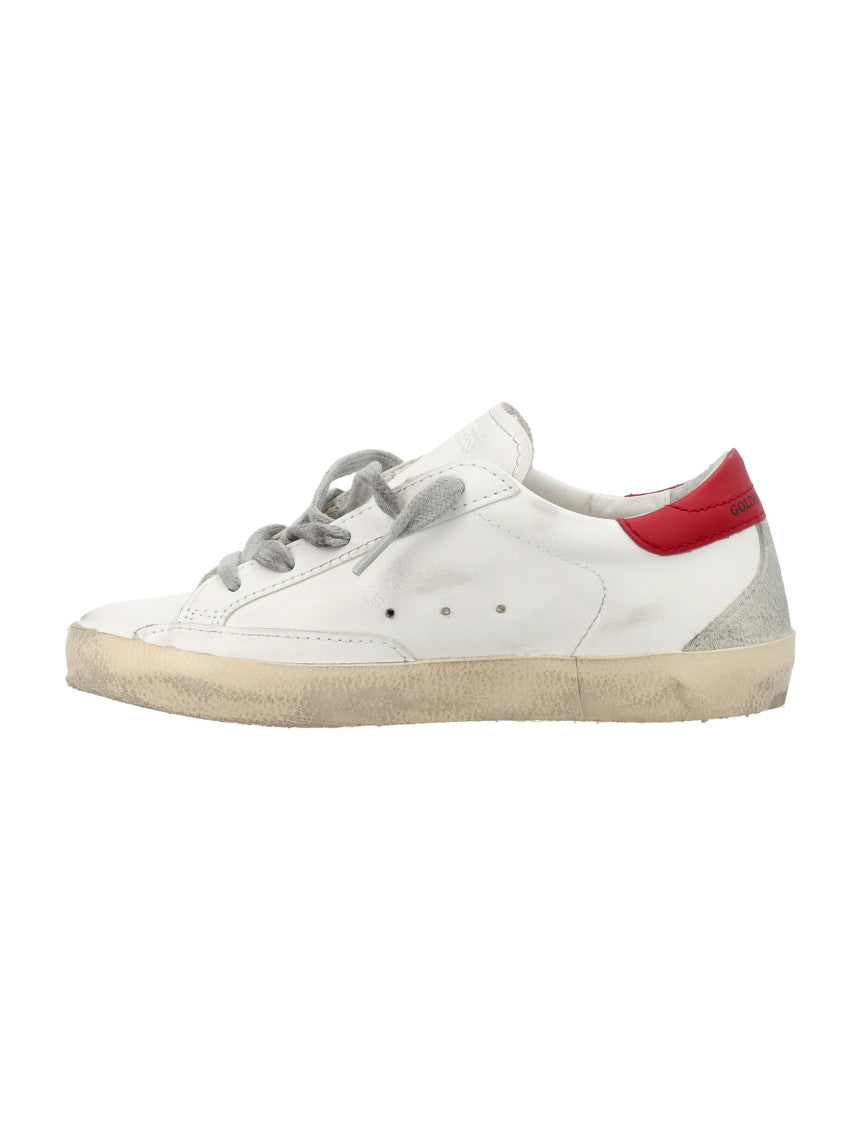 Boys White Lace Up Sneakers 7
