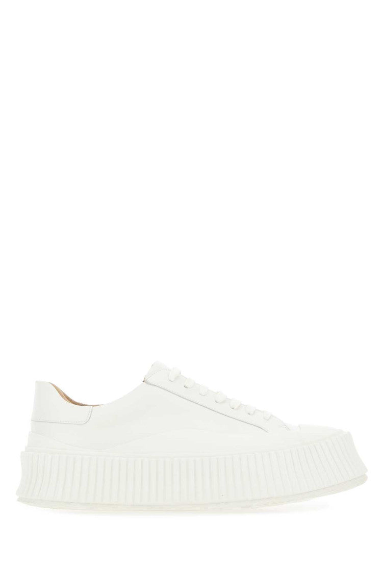 White Leather Sneakers 1