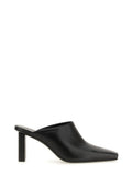 Black Slip On Mules 1