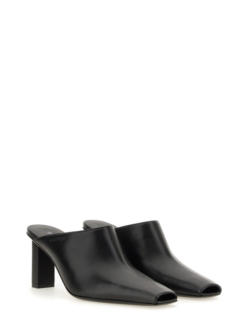 Black Slip On Mules 2