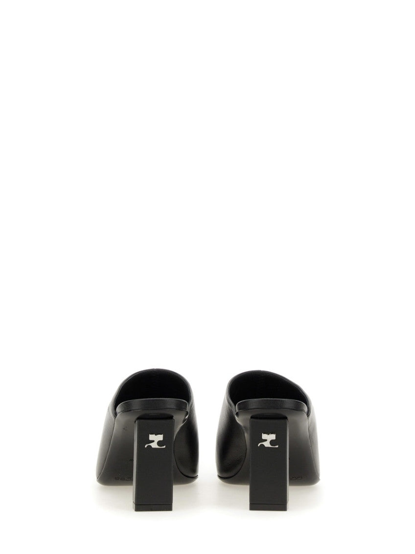 Black Slip On Mules 3