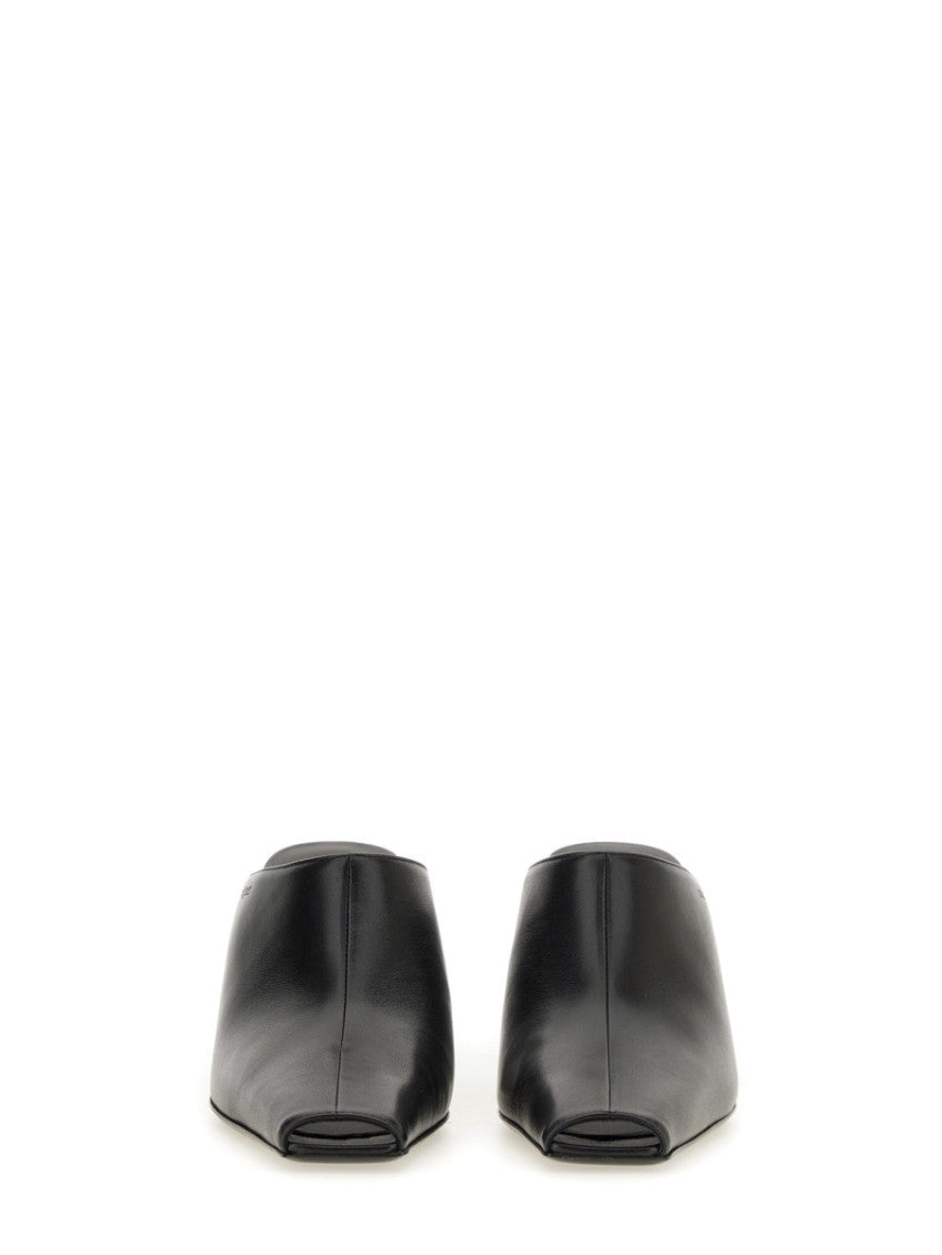 Black Slip On Mules 4