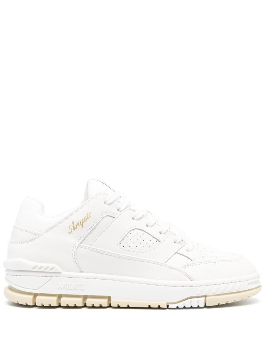 White Solid Lace-up Sneakers 2