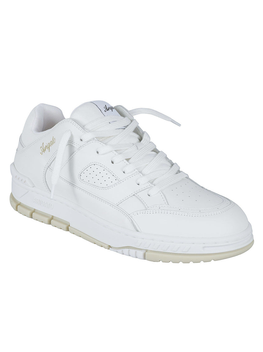 White Solid Lace-up Sneakers 3
