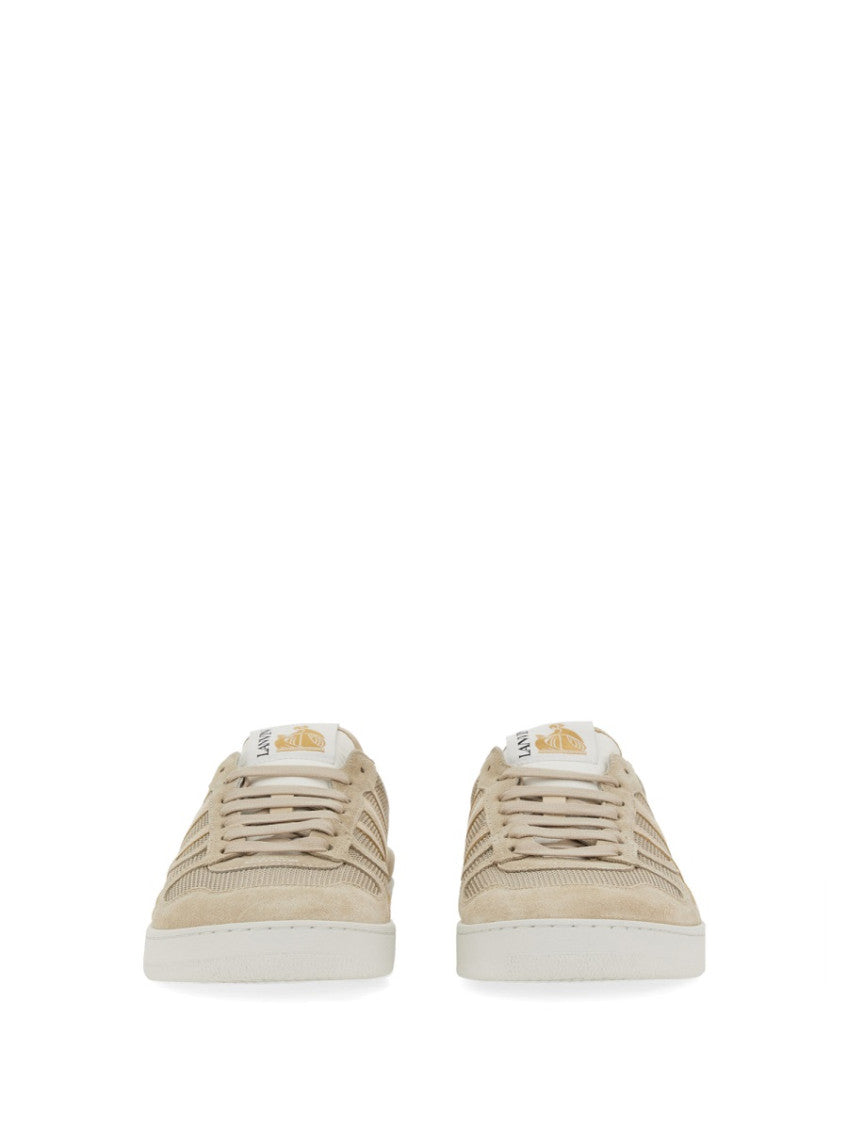 Beige Lace Up Sneakers 2