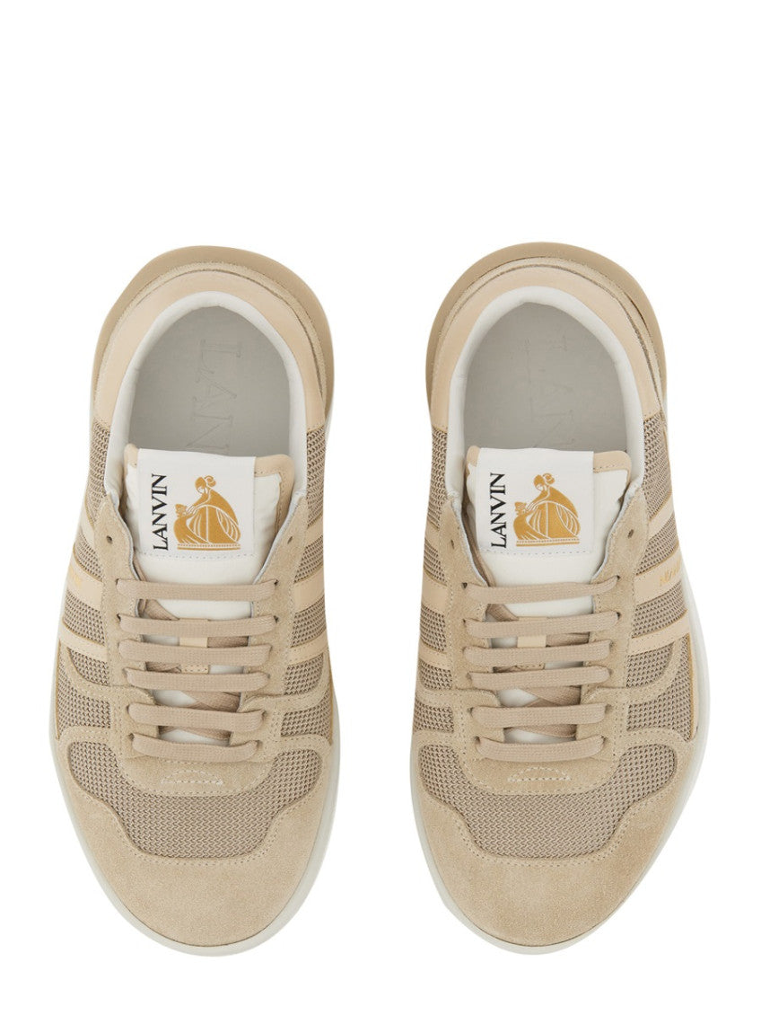 Beige Lace Up Sneakers 4