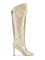 Gold Leather Boots 1