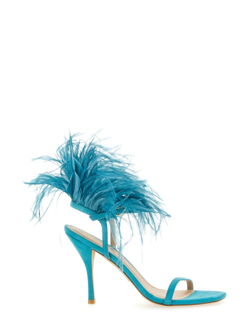 Blue Ankle Strap Heels 1