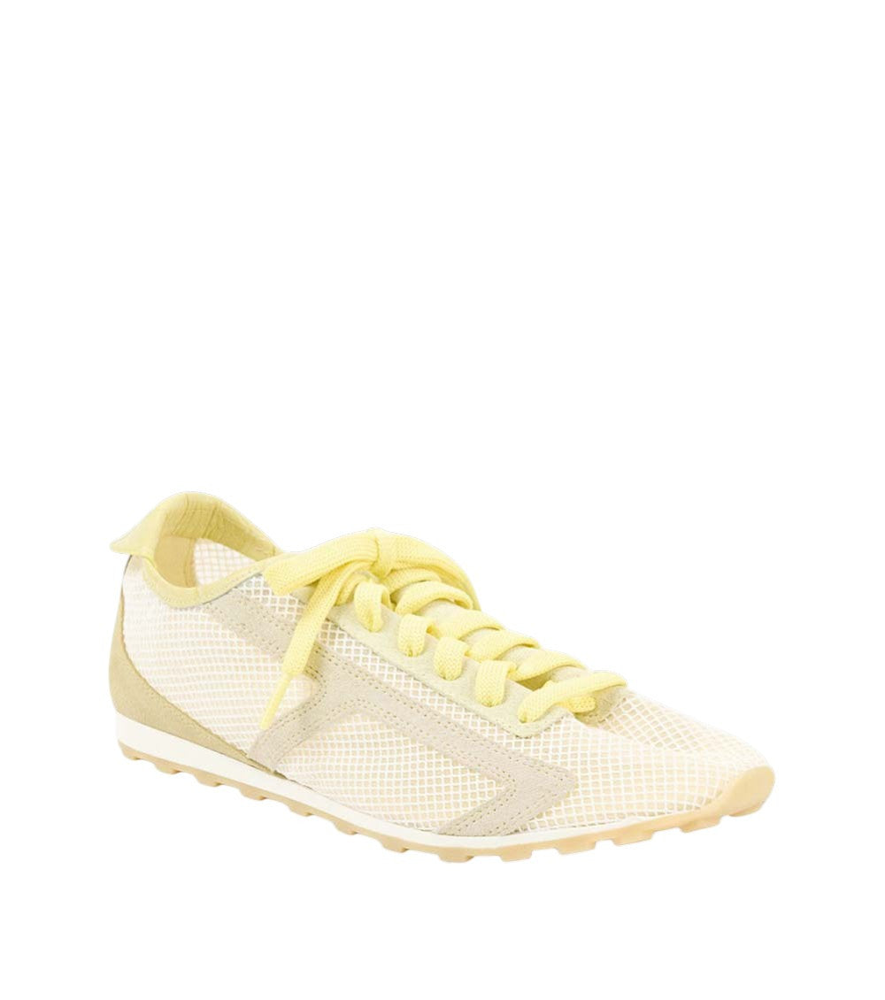 Yellow Textured Sneakers 1