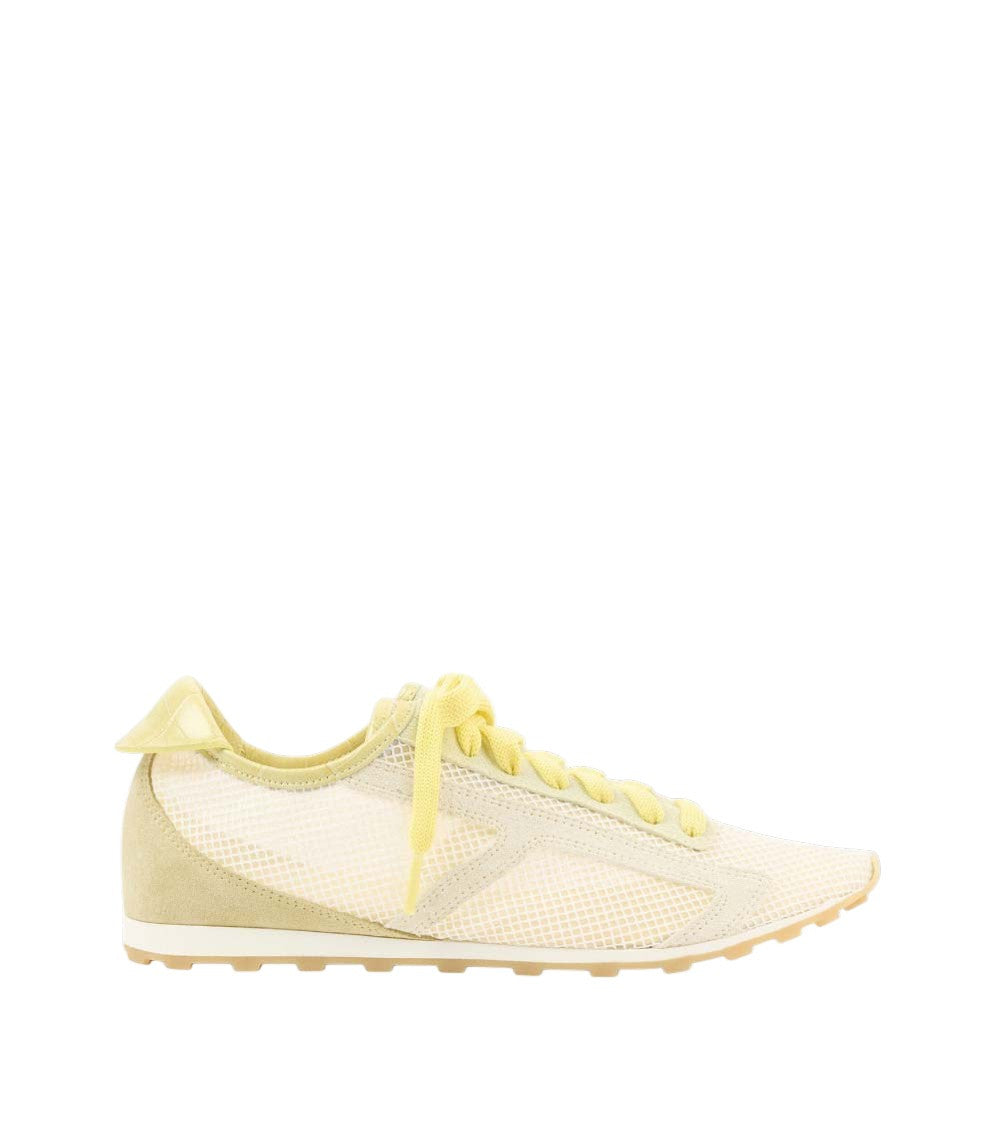 Yellow Textured Sneakers 2