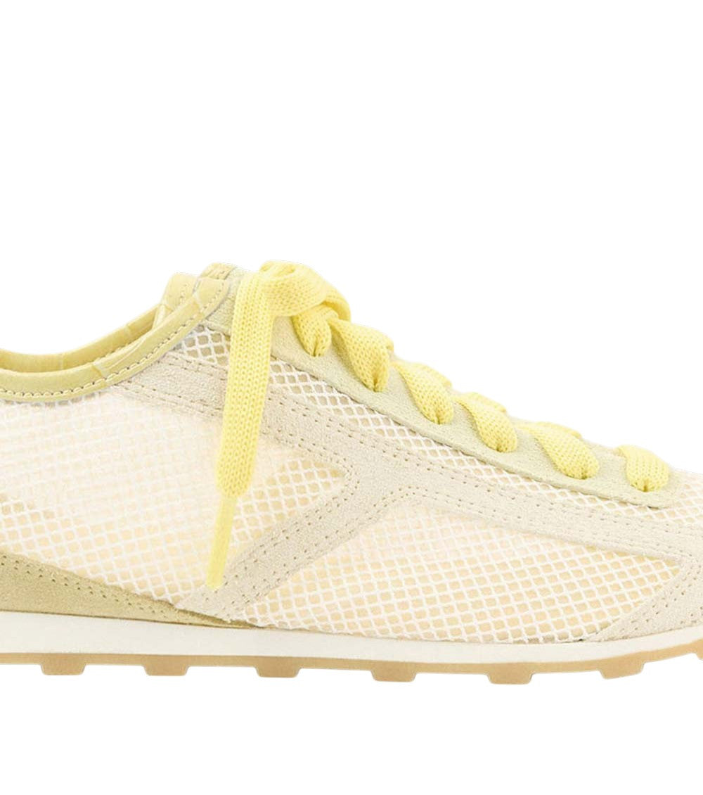 Yellow Textured Sneakers 4
