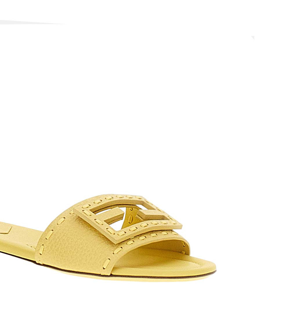 Beige Leather Sandals 4