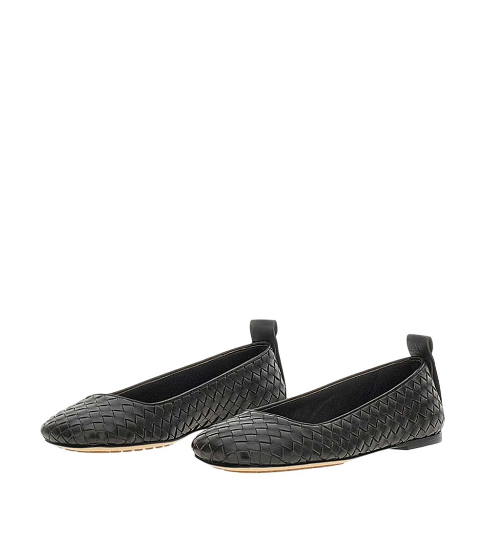 Brown Leather Ballet Flats 2
