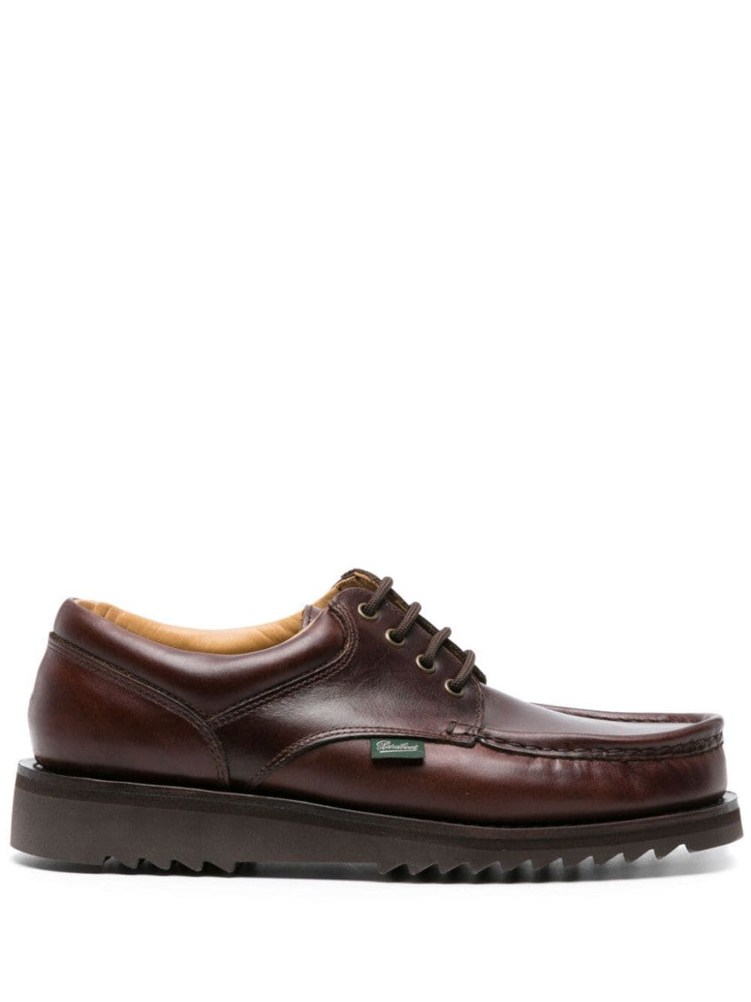 Brown Leather Lace Up Shoes 1