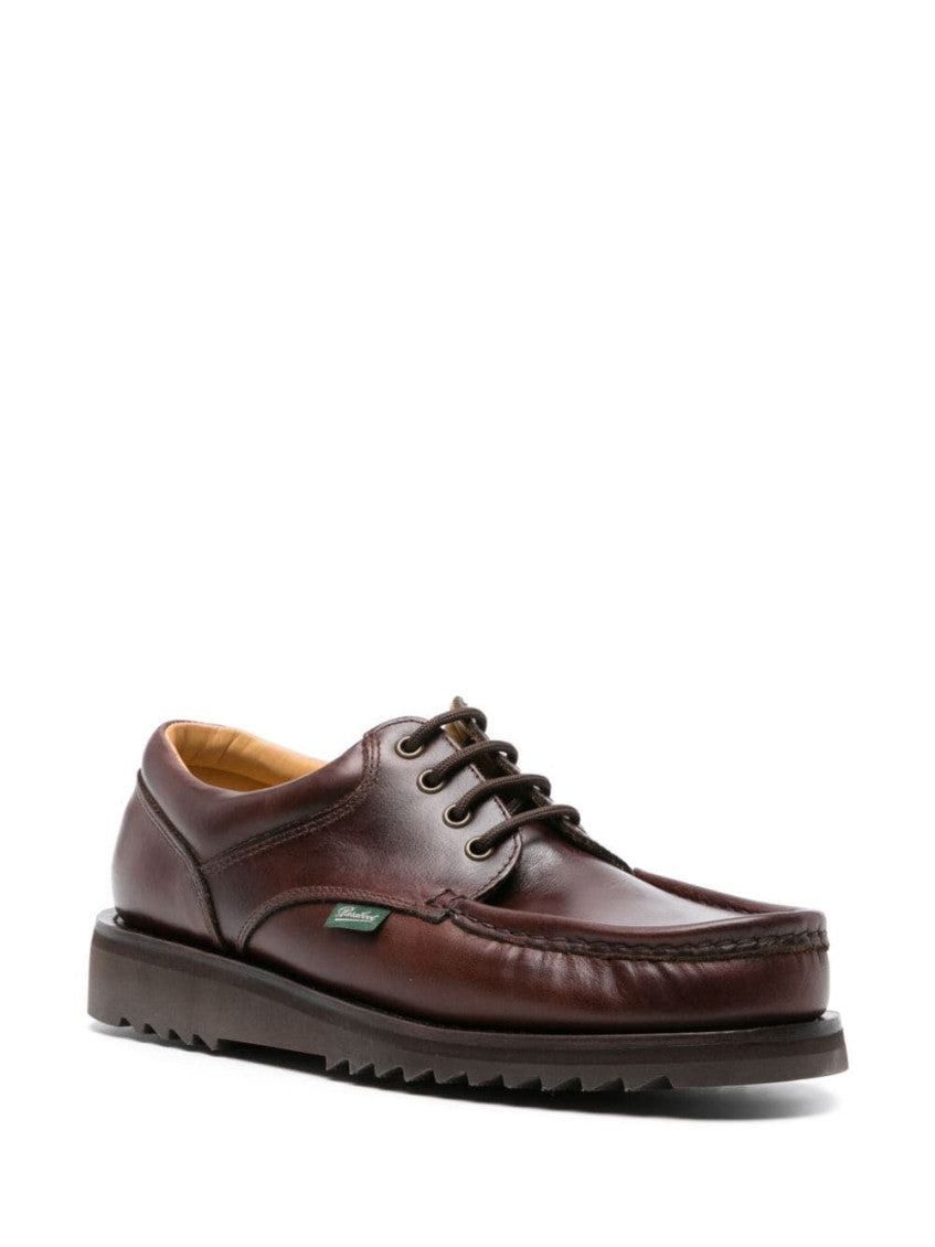 Brown Leather Lace Up Shoes 2