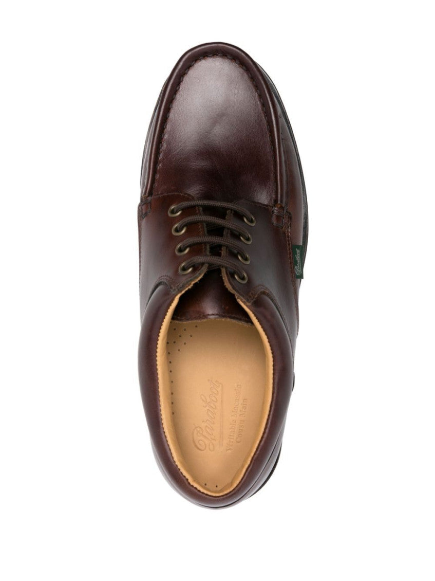 Brown Leather Lace Up Shoes 4