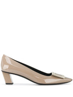 Beige Leather Pumps 1