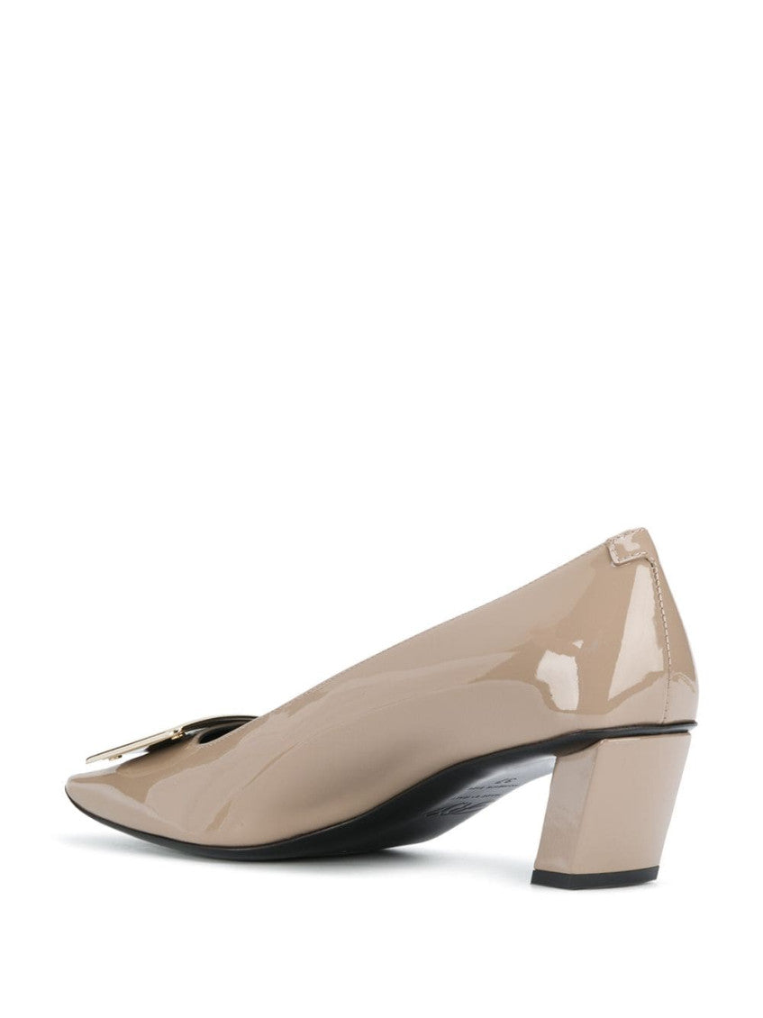 Beige Leather Pumps 3
